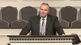 Pastor Ricky Gravley preaching "The Burden of Jesus Christ" on March 8, 2023