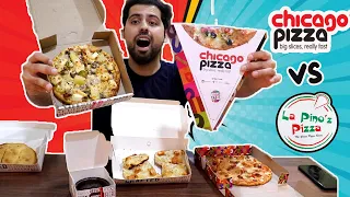 La Pinoz Vs Chicago Pizza | Comparison Video | Best Pizza,Pasta and Garlic Bread in Delhi|Choco Lava