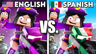 Purple Girl but it's English vs Spanish.