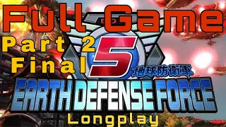 Earth Defense Force 5 Full Playthrough 2019 (Hard) Part 2 Final Longplay