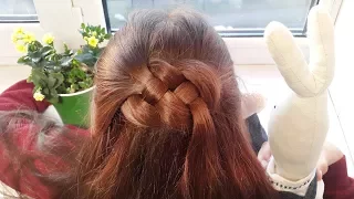 Узел Жозефина в прическе // Josephine knot hairstyle