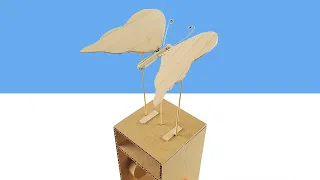 Amazing DIY Cardboard Butterfly Automata Toy