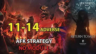 11-14 Adverse AFK Simple Strategy | EP11 Return to Mist | [Arknights]