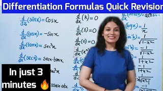 Differentiation Formulas With Trick | Limits and Derivatives Class 11 | Derivatives Formulas | NCERT