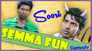 Soori Semma Fun Comedy | Soori Comedy | Sakalakala Vallavan Appatakar | Podhuvaga Emmanasu Thangam