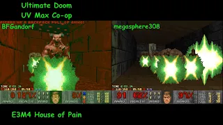 Ultimate Doom E3M4 "House of Pain" UV Max Co-op in 2:29 (BFGandorf + megasphere308)