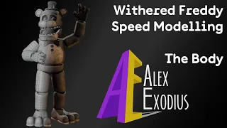 [Blender/FNAF] Speed Modelling: Withered Freddy | Part 2: The Body