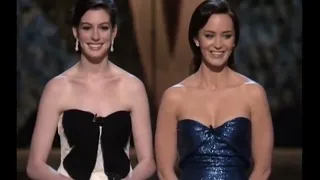 The Devil Wears Prada. Funny 2007 Oscars -Hathaway and Blunt - divine.