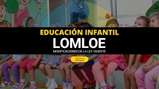 Modificaciones LOMLOE Oposiciones INFANTIL 2022