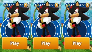 Sonic Dash vs Sonic Dash 2: Sonic Boom - Shadow Unlocked and Fully Upgraded - Run Gameplay