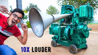 10X Loud Horn In Diesel Engine Silencer | इंजन की आवाज़ को 10 गुणा कर दिया |