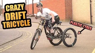 CRAZY DOWNHILL MTB DRIFT TRICYCLE!