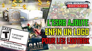 L'ESRB ajoute une nouvel désignation pour les Lootbox & J'ai refusé une opé Raid Shadow Legend