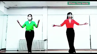 When You Smile  EZ ( 초급반 라인댄스 ) - Line Dance  (dance & Count )