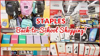 STAPLES BACK TO SCHOOL SHOPPING! SHOP WITH ME