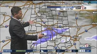 Weather: Isolated snow showers on a cold and cloudy day