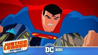 Justice League Action | Superman VS Bat Monster | @dckids