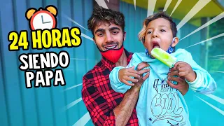 24 HORAS SIENDO PAPA DE MI VECINO! (de 5 años)