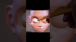 3D Face Time-lapse in Nomad Sculpt on Ipad Pro (Short)