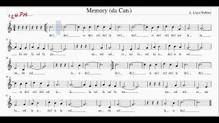 Memory (Cats) - Flauto - Note - Spartito - Instrumental - Canto - Karaoke - Musical