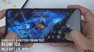 Redmi 10A League of Legends Mobile Wild Rift Gaming test | LOL Mobile