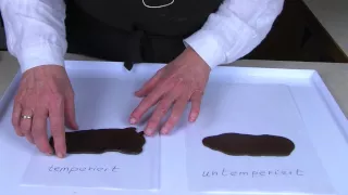 Schokolade temperieren, wie es in keinem Buch steht.