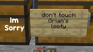Grian being sus with his looty [hermitcraft]