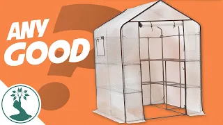 Are Cheap Plastic Greenhouses Any Good? Lets Take A Look! | Mini Walk In Greenhouse With Shelves