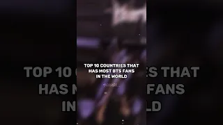 TOP 10 Countries That Has Most BTS Fans In The World#shorts #kpopworld