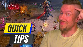 10 TIPS EVERY PLAYER SHOULD KNOW! (Watcher of Realms)