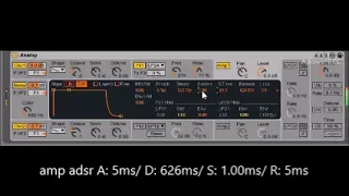 depeche mode's personal jesus synth bass on analog in Ableton live 9