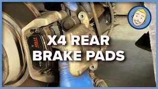 X3/X4 Rear Brake Pad Install DIY (2017 BMW X4 M40i F26)