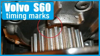 Volvo S60  V70  Timing belt marks  2001-2009