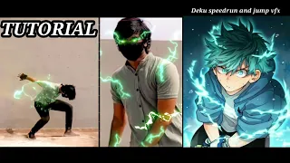 Midoriya (deku) jump and speedrun capcut , kinemaster VFX TUTORIAL🔥😙