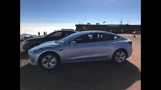 Topping Pikes Peak in a Tesla Model 3