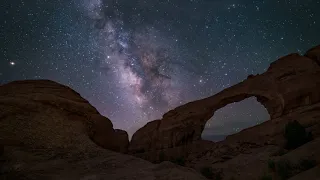 Skyline Arch ~ Milky Way Rising in 4K