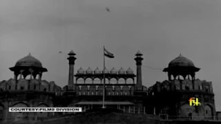 PM Jawaharlal Nehru at first Independence Day at Red Fort, Delhi