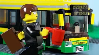 LEGO City Bus STOP MOTION LEGO Bus Fail Brick Building | LEGO City | Billy Bricks