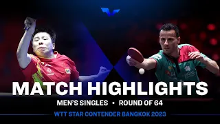 Xu Yingbin vs Tiago Apolonia | MS R64 | WTT Star Contender Bangkok 2023