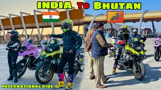 INDIA 🇮🇳 to BHUTAN 🇧🇹 Our International Ride Starts 😍 pehle hi din 1000 KM Bike chala di Ep. 01