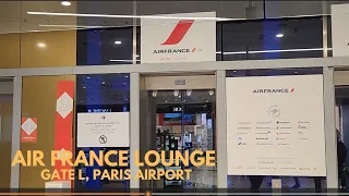 Air France Lounge Paris CDG | Gate L  2023 | 4k Video Complete lounge Walkthrough