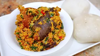 HOW TO COOK RICH EGUSI SOUP | 3 VEGETABLES | COOK WITH ME