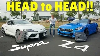 2020 Toyota Supra vs 2020 BMW Z4 M40i: Exhaust, Test Drive and Review