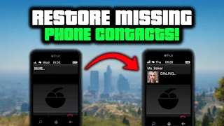 GTA Online: How to Restore Missing Or Blank Phone Contacts! (Major Bug Fix)