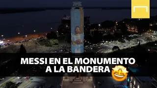 ¡Messi en el Monumento a la Bandera en Rosario!