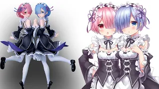 АНИМЕ ФИГУРКИ РАМ И РЕМ ИЗ RE:ZERO