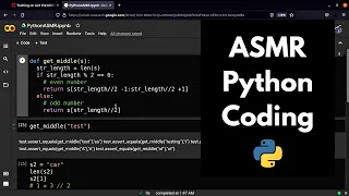 ASMR Coding in Python | keyboard typing | soft-spoken