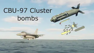 DCS - Tossing CBU-97s (Cluster bomb CCRP/DTOS attack run)