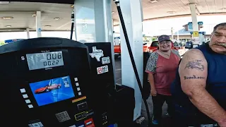 Gopro catches Good Motorcycle Karma at gas pump 👍