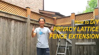 Easy fence DIY: Privacy Lattice Extension